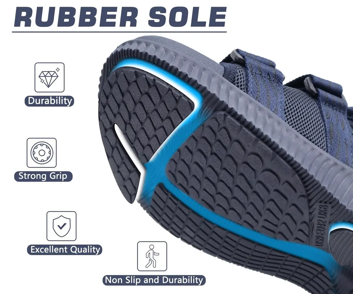 KuaiLu Mens Arch Support Hiking Sandals Orthopedic Athletic Walking Sandles | Open Toe Summer Sport Comfort - view 8