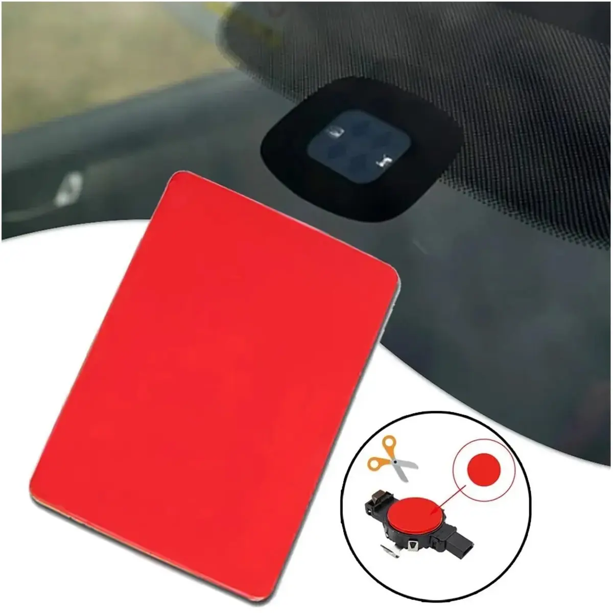 HOMEWITHU Rain Sensor Gel Pad 4PCS | Silicone Adhesive Film for Windshield Chip Repair - view 5