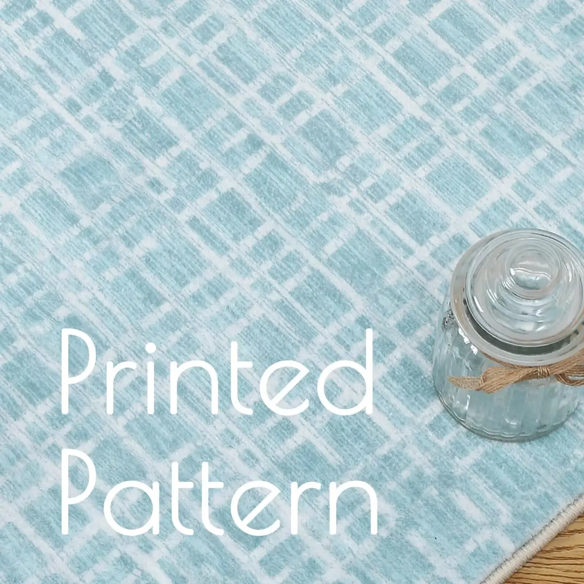 WESTLOOM Area Rug 8x10 Mint | Modern Lines Washable Non Slip Non-Shedding - view 5