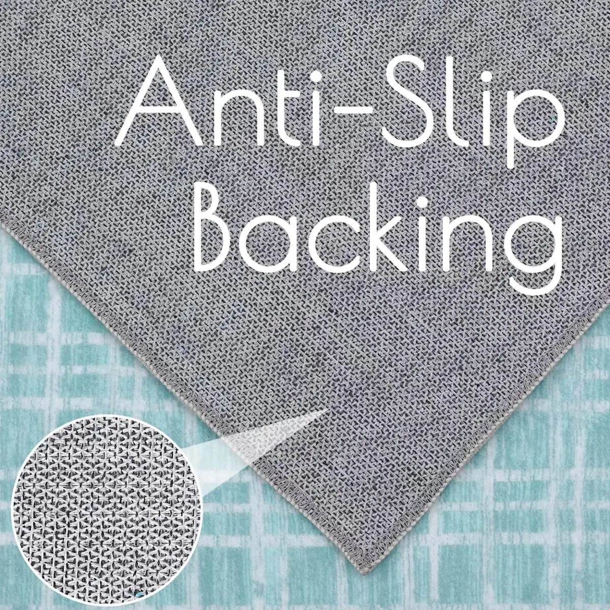 WESTLOOM Area Rug 8x10 Mint | Modern Lines Washable Non Slip Non-Shedding - view 6