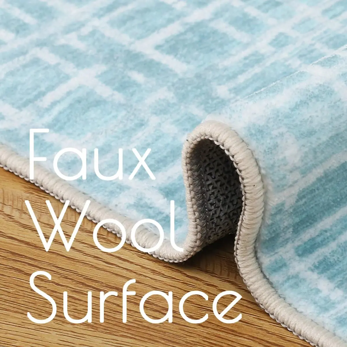 WESTLOOM Area Rug 8x10 Mint | Modern Lines Washable Non Slip Non-Shedding - view 4