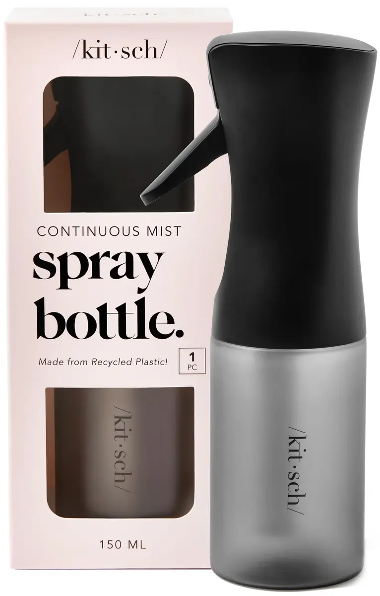 Kitsch Continuous Spray Bottle for Hair – Black, 150ml (5.1 oz) | Ultra-Fine Mist for Effortless Styling - main product image