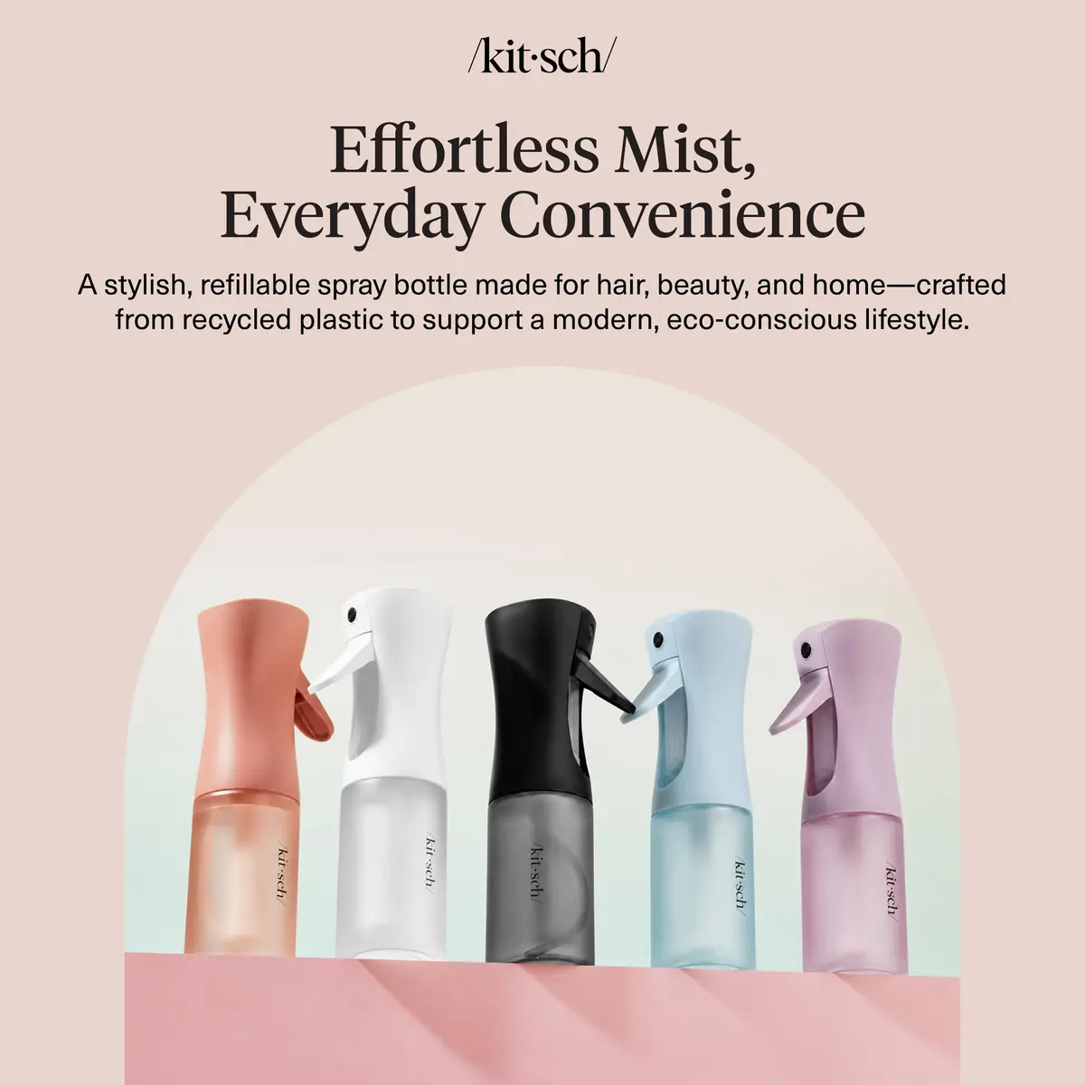 Kitsch Continuous Spray Bottle for Hair – White, 150ml (5.1 oz) | Ultra-Fine Mist for Effortless Styling - view 8