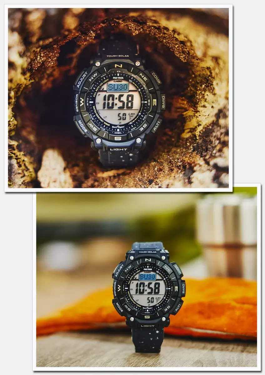 PRO TREK PRG-340SC-2JF Solar Wristwatch | Eco-Friendly Biomass Plastic, 51.7mm Dial, Navy - view 4