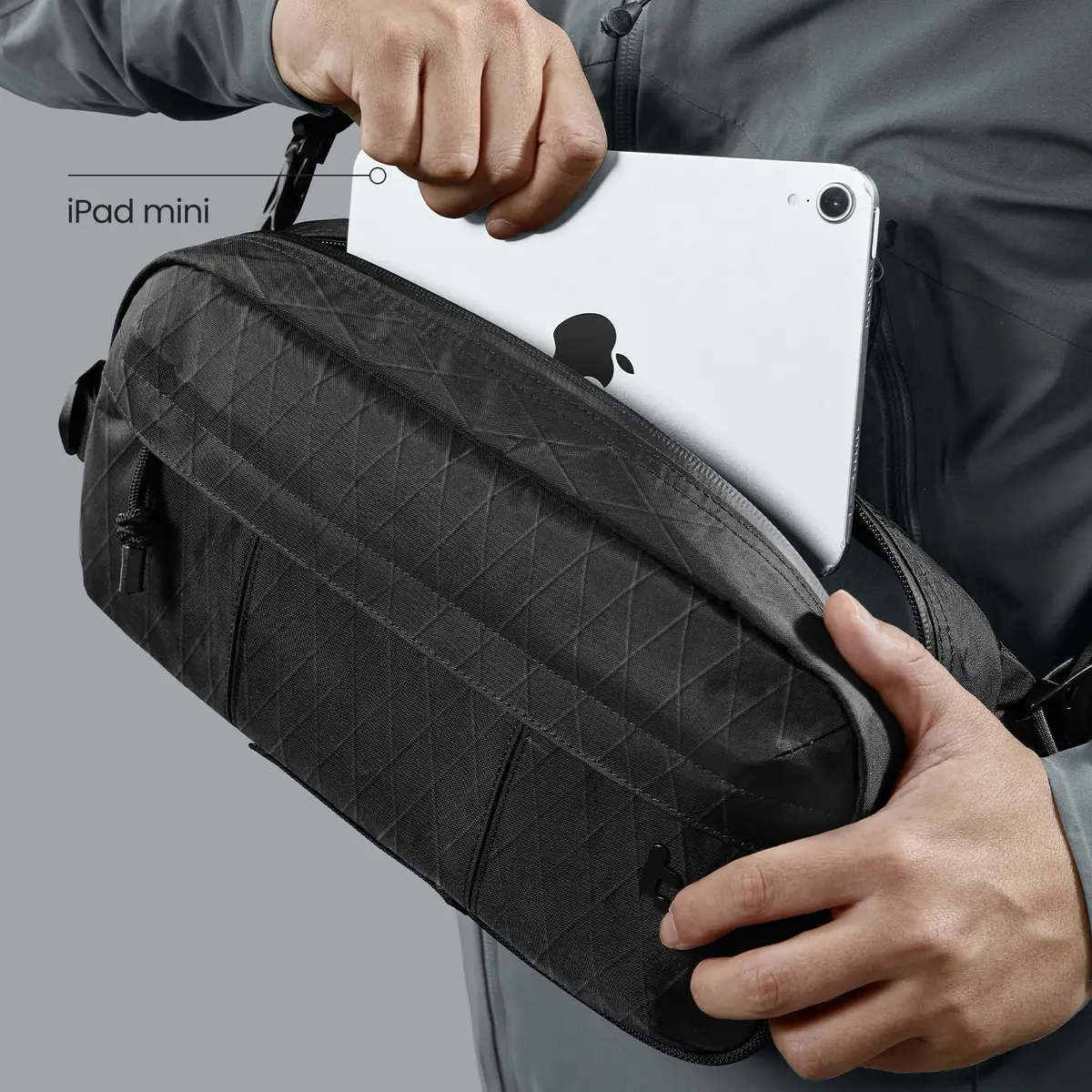 tomtoc 5.5L X-Pac Sling Crossbody Bag for Nintendo Switch 2/ROG Xbox Ally X | Waterproof Urban Travel Companion - view 3