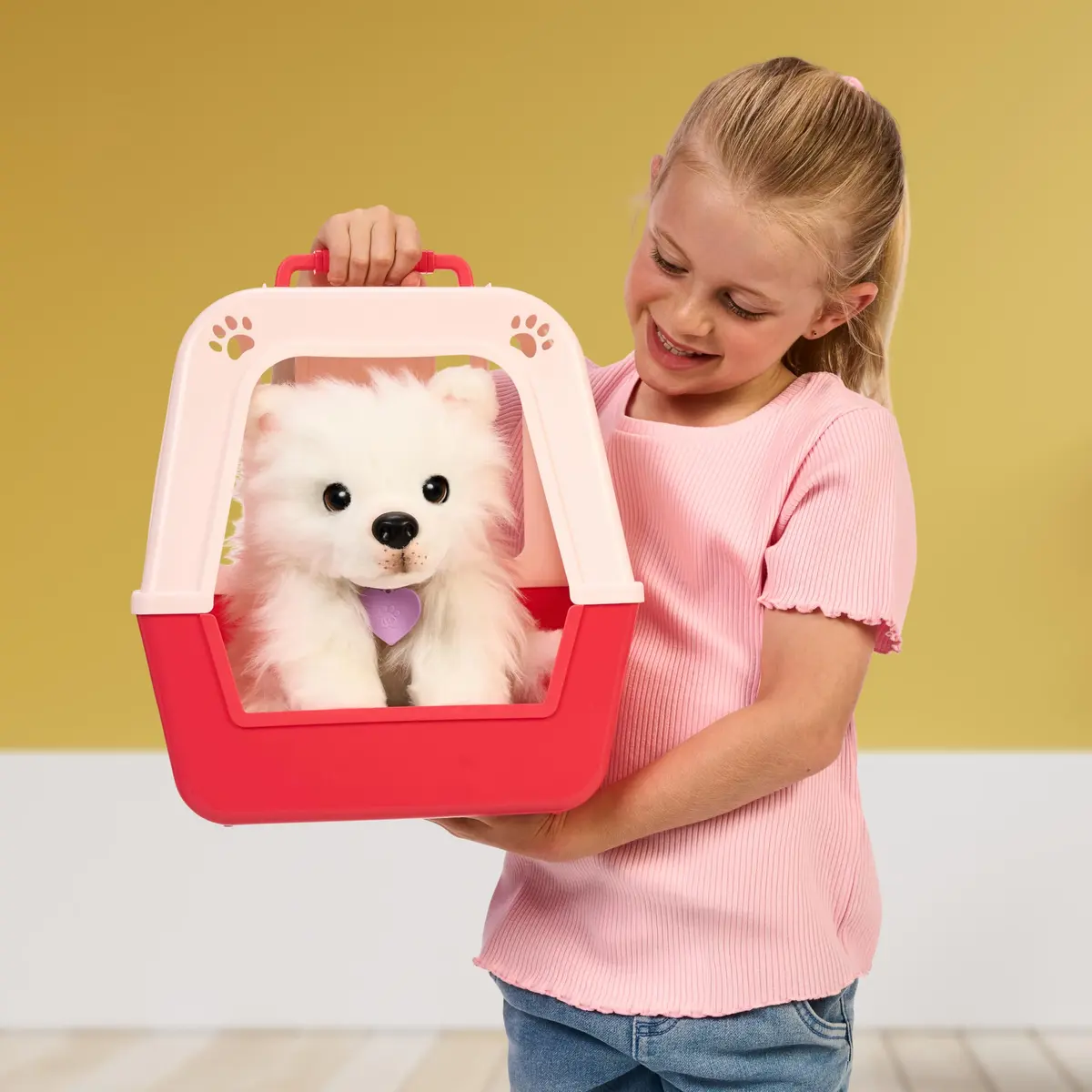 Little Live Pets My Really Real Puppy Luna the Samoyed Interactive Plush | 60 Sounds & Reactions, Weighted Paws, Movable Eyes - view 2