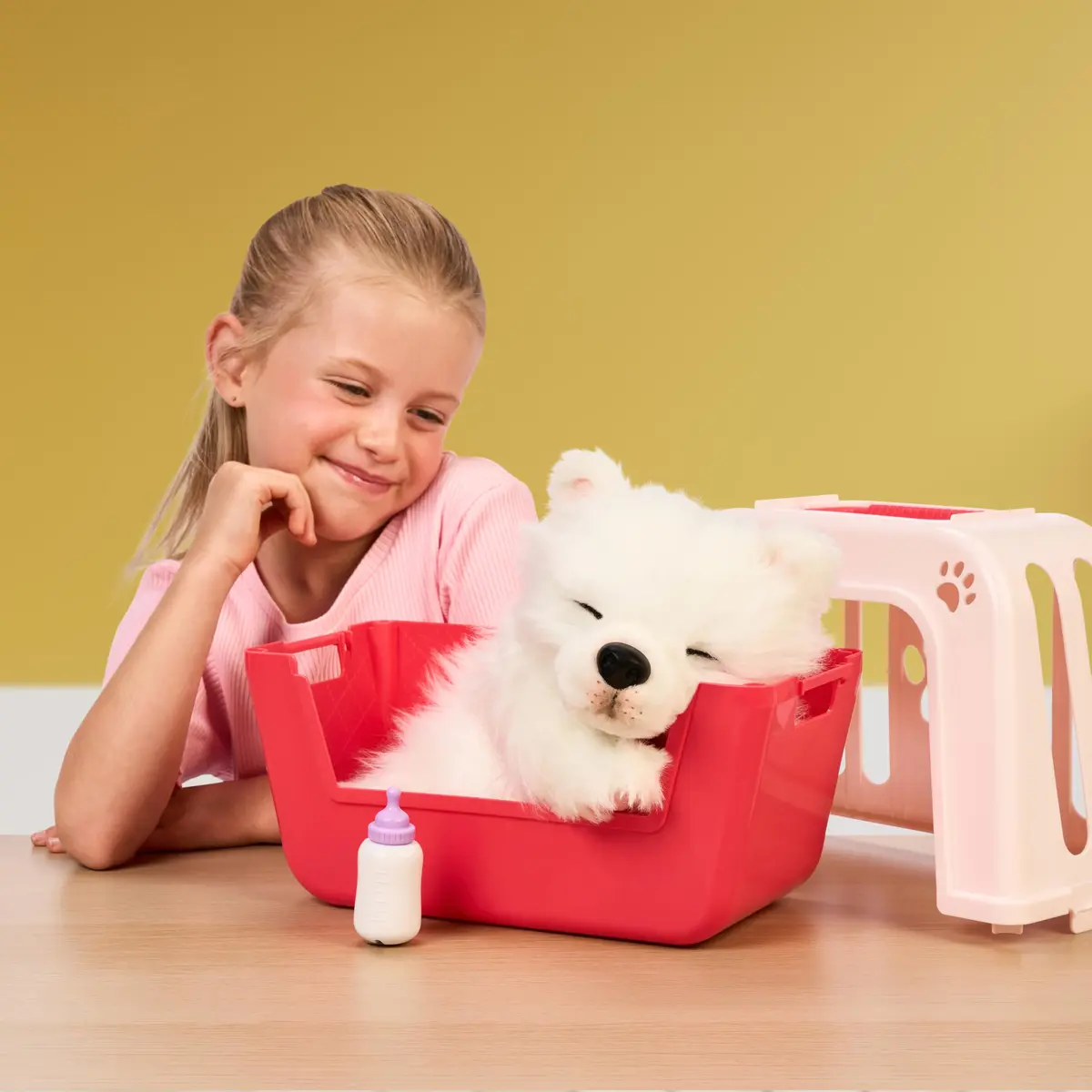 Little Live Pets My Really Real Puppy Luna the Samoyed Interactive Plush | 60 Sounds & Reactions, Weighted Paws, Movable Eyes - view 4