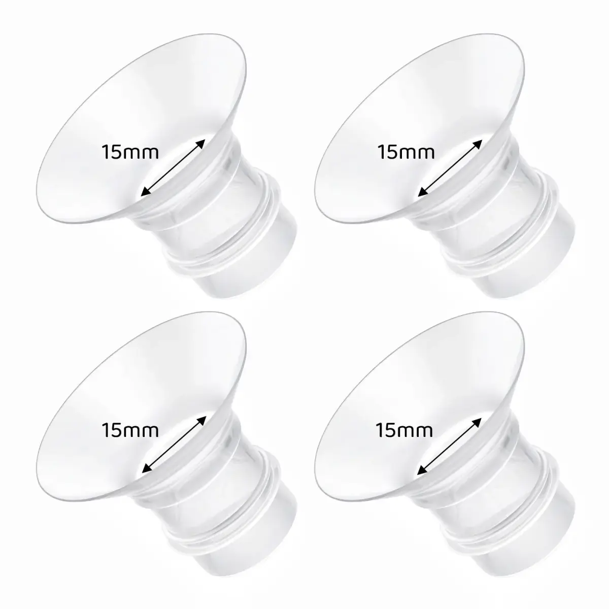 Suniceme 15mm Flange Inserts for 24mm Shields | Reduce Nipple Tunnel to 15mm - main product image
