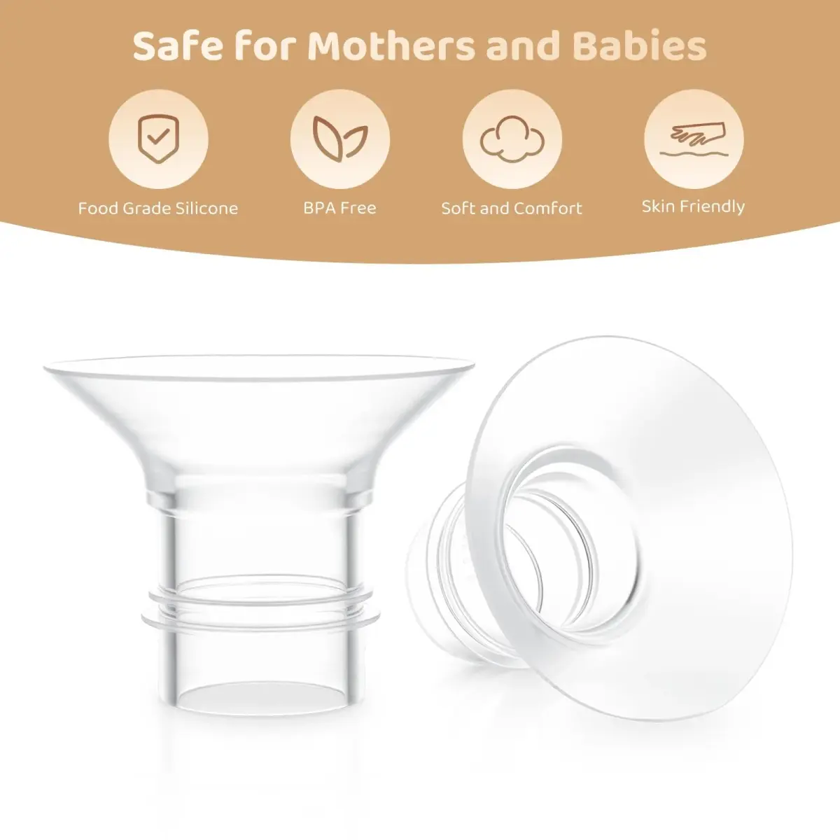 Suniceme 15mm Flange Inserts for 24mm Shields | Reduce Nipple Tunnel to 15mm - view 5