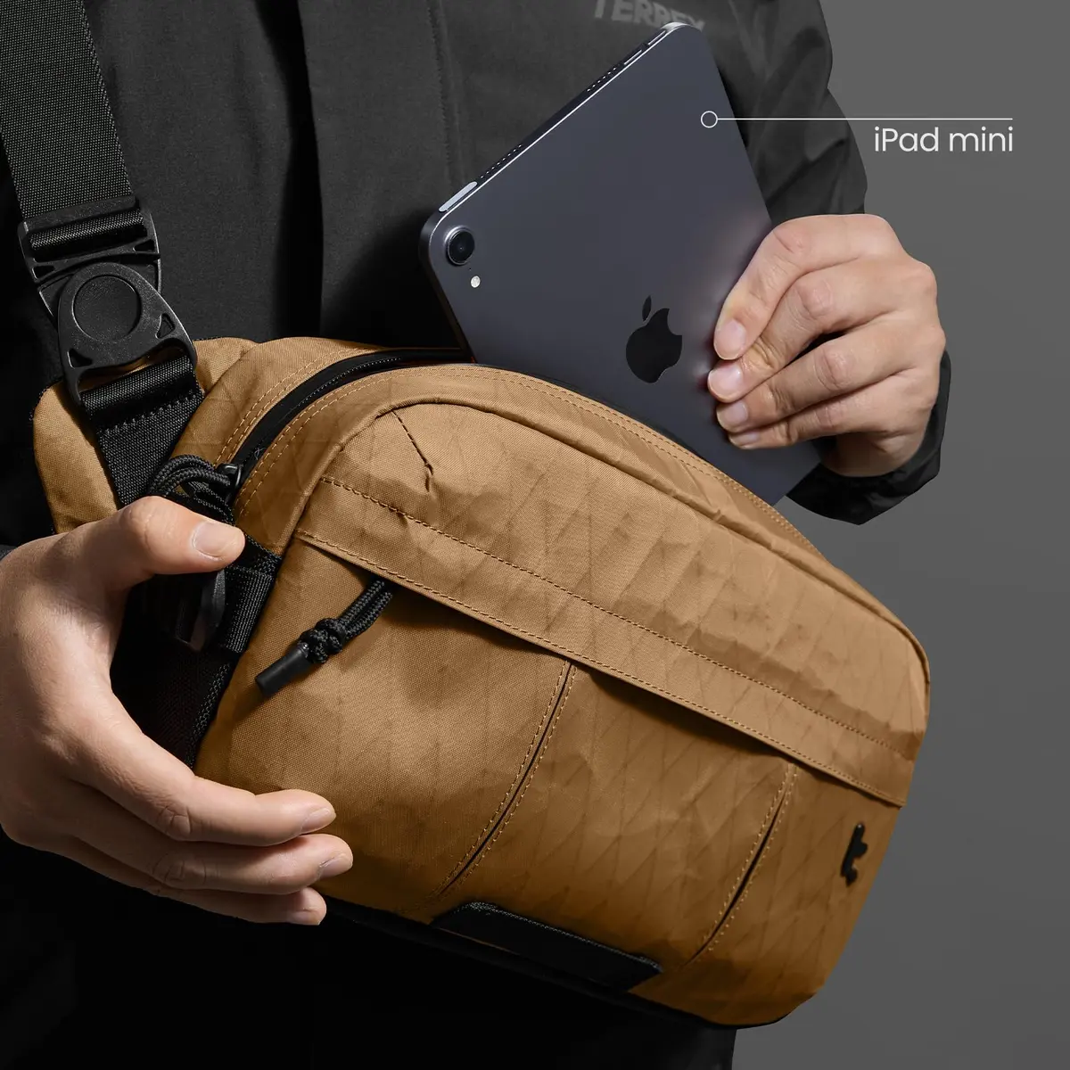 tomtoc 5.5L X-Pac Sling Crossbody Bag for Nintendo Switch 2/ROG Xbox Ally X | Urban Waterproof Design - view 6