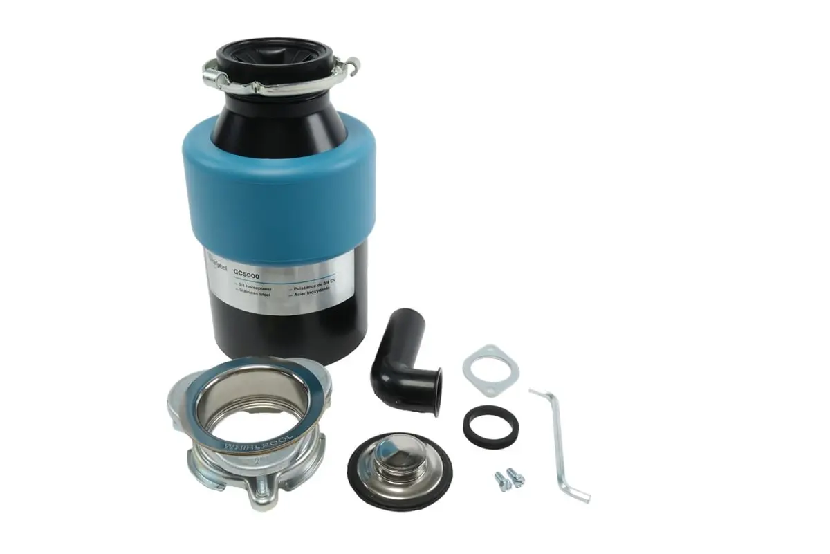 Whirlpool 3/4 HP In-Sink Disposer Replaces GC5000XEA | Continuous Feed, OEM, 1725 RPM, 1 Year Warranty - main product image