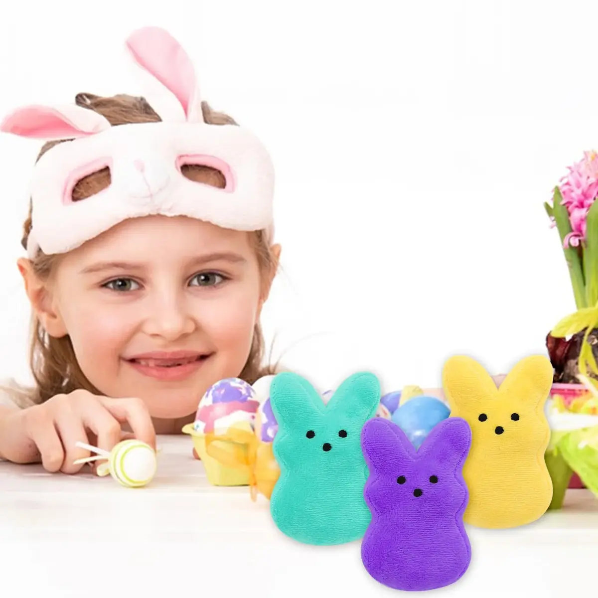 RLXGCZ Easter Bunny Plush Toys Set - 12 Pcs, 5-Inch Bunnies - view 7