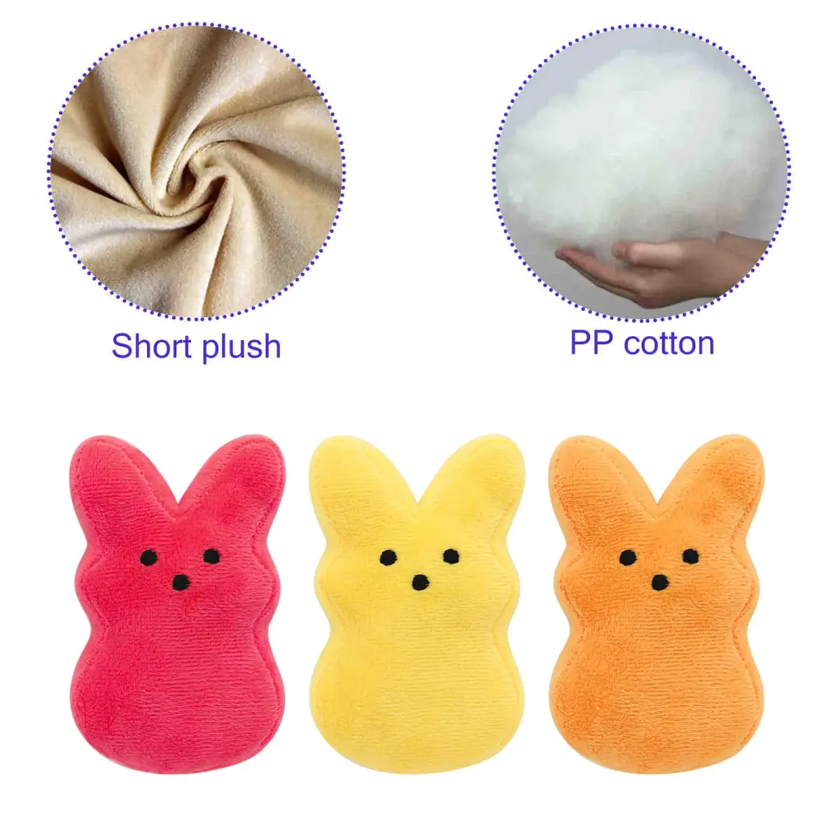 RLXGCZ Easter Bunny Plush Toys Set - 12 Pcs, 5-Inch Bunnies - view 4
