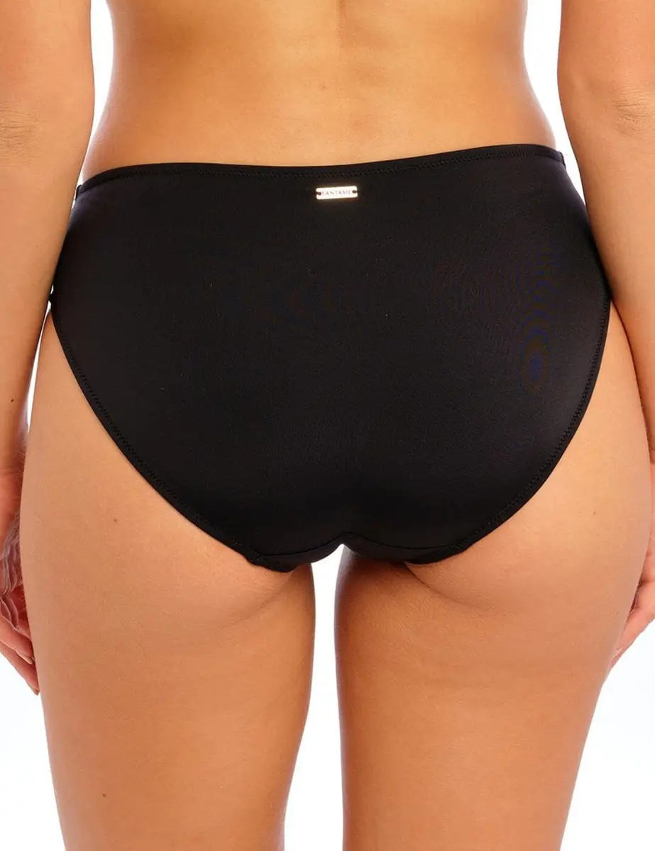 Fantasie Swim Women's East Hampton Mid-Rise Bikini Bottom X-Small (Black) | Durable Fabric for Comfort - view 2