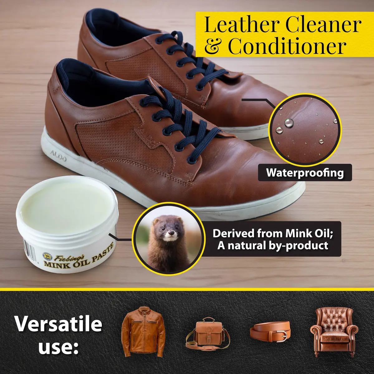 Fiebing's Mink Oil for Leather Boots 2 Pack | Waterproof & Preserves Leather (6 oz Each) - view 4