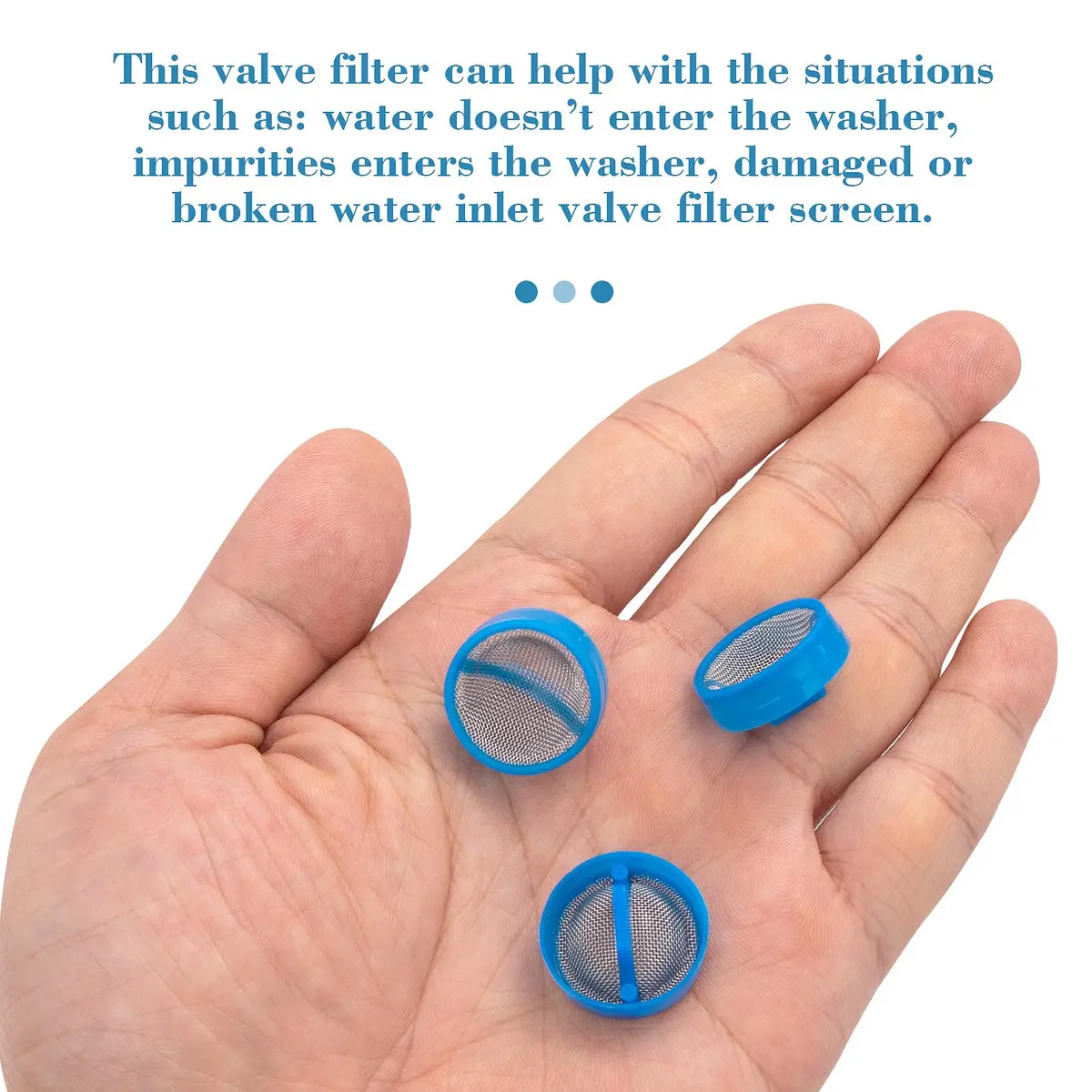 CustomyLife Water Inlet Valve Filter for Washer, 2pcs | High-Quality Stainless Steel & Reusable - view 5