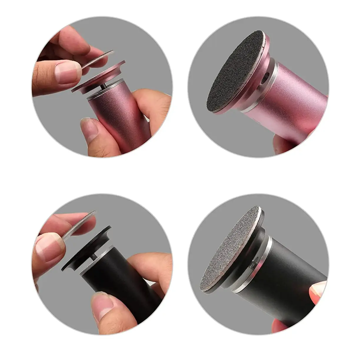 I·B·N G 60pcs Sandpaper Refill Discs Medium 100 Grit | For Electric Foot Files - view 3