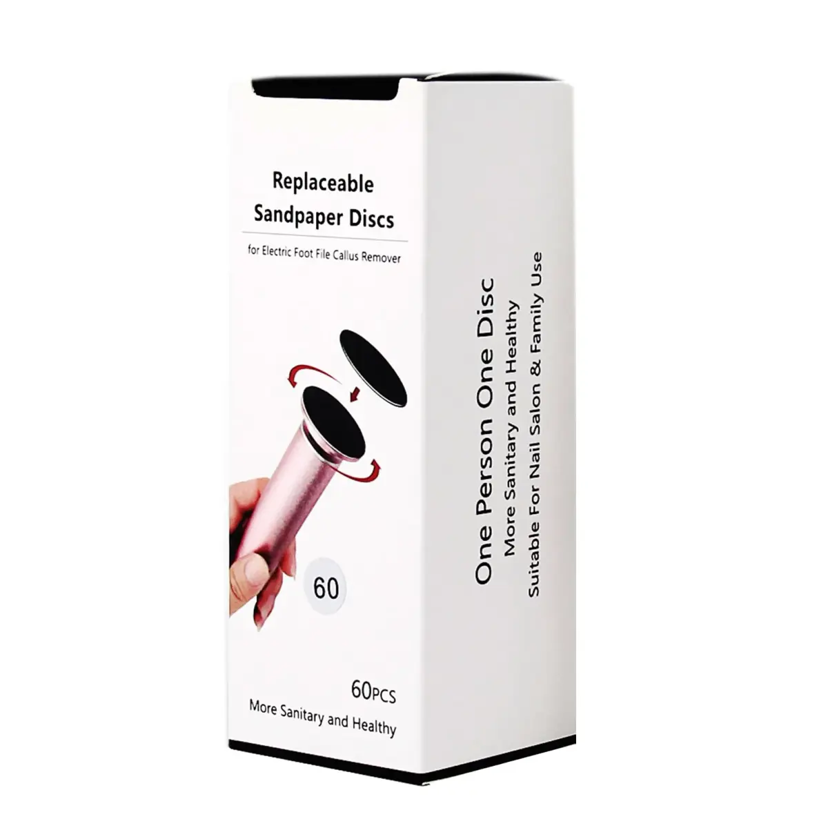I·B·N G Replaceable Sandpaper Discs for Electric Foot File 60 Grit Coarse, 60 Count | For Hard Dry Dead Skin Removal - view 8