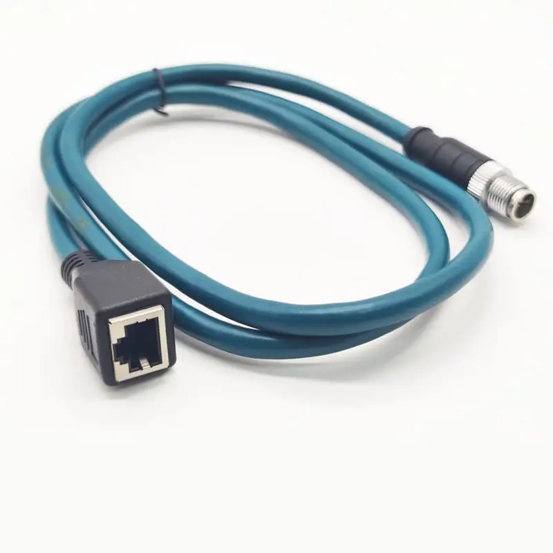 BOUUNCIY M12 8 Pin to RJ45 Industrial Ethernet Cable 3.28ft | Shielded Cat6 Field Wireable for Automation - view 7