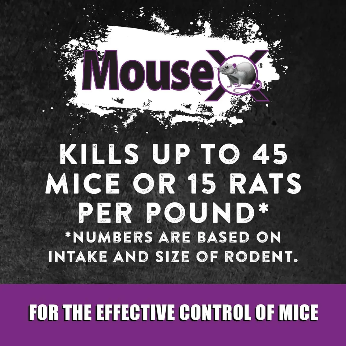 MouseX Throw Packs- for All Species of Rats Mice Safe Around Pets- Pack of 2 | Indoor & Outdoor Rodent Control Pellets - view 5