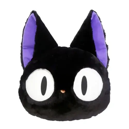 Studio Ghibli Kiki's Delivery Service Jiji Nakayoshi Plush (Flat) 38 cm (14.96 inches) | ASTM Tested Toy Figure - main product image