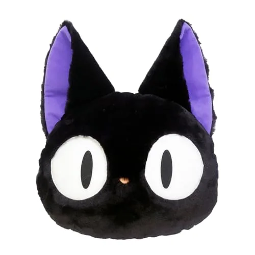 Studio Ghibli Kiki's Delivery Service Jiji Nakayoshi Plush (Flat) 38 cm (14.96 inches) | ASTM Tested Toy Figure - main product image