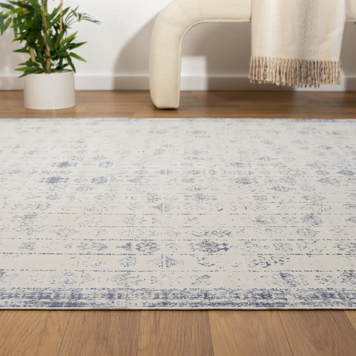 Harlow Hill 5x7 Machine Washable Area Rug | Water-Repellent & Stain-Resistant, Non-Slip Latex Backing - view 3