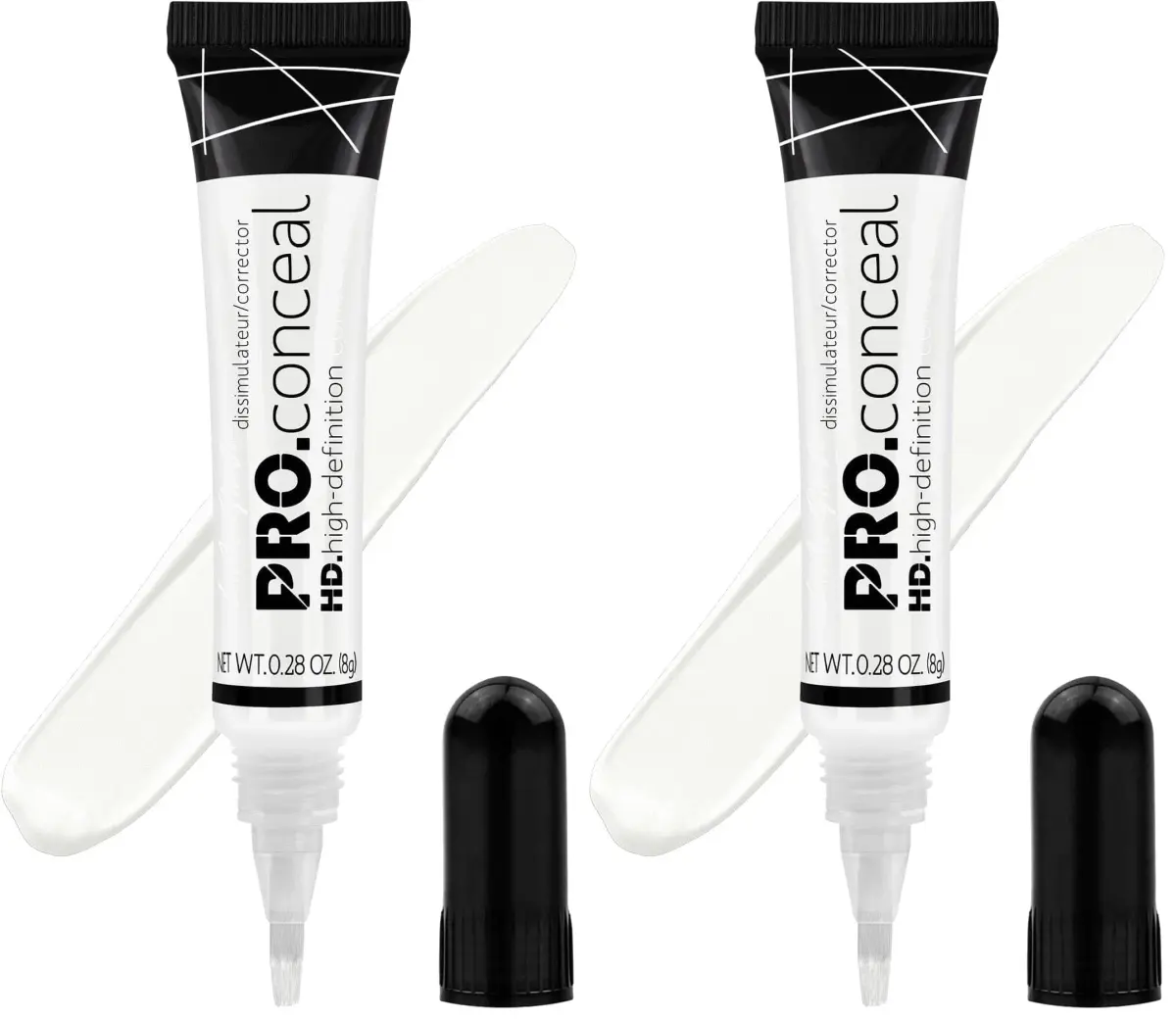 L.A. Girl HD Pro Conceal Flat White Corrector 0.28 Fl Oz (8.28 ml) | Opaque Coverage for All Skin Types - main product image