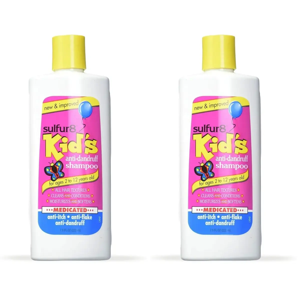 SULFUR8 Kids Medicated Anti-Dandruff Shampoo 440ml (15 Fl Oz Pack of 2) | Gentle Scalp Care for Children - main product image