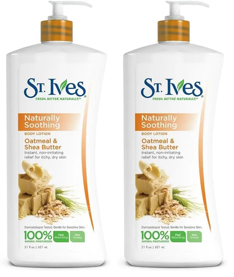 St. Ives Nourish & Soothe Oatmeal & Shea Butter Body Lotion 1242ml (42 Fl Oz) | Gentle Hydration for Sensitive Skin - main product image