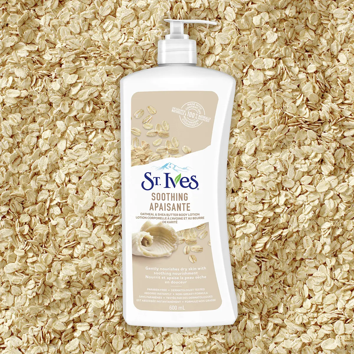 St. Ives Nourish & Soothe Oatmeal & Shea Butter Body Lotion 1242ml (42 Fl Oz) | Gentle Hydration for Sensitive Skin - view 6