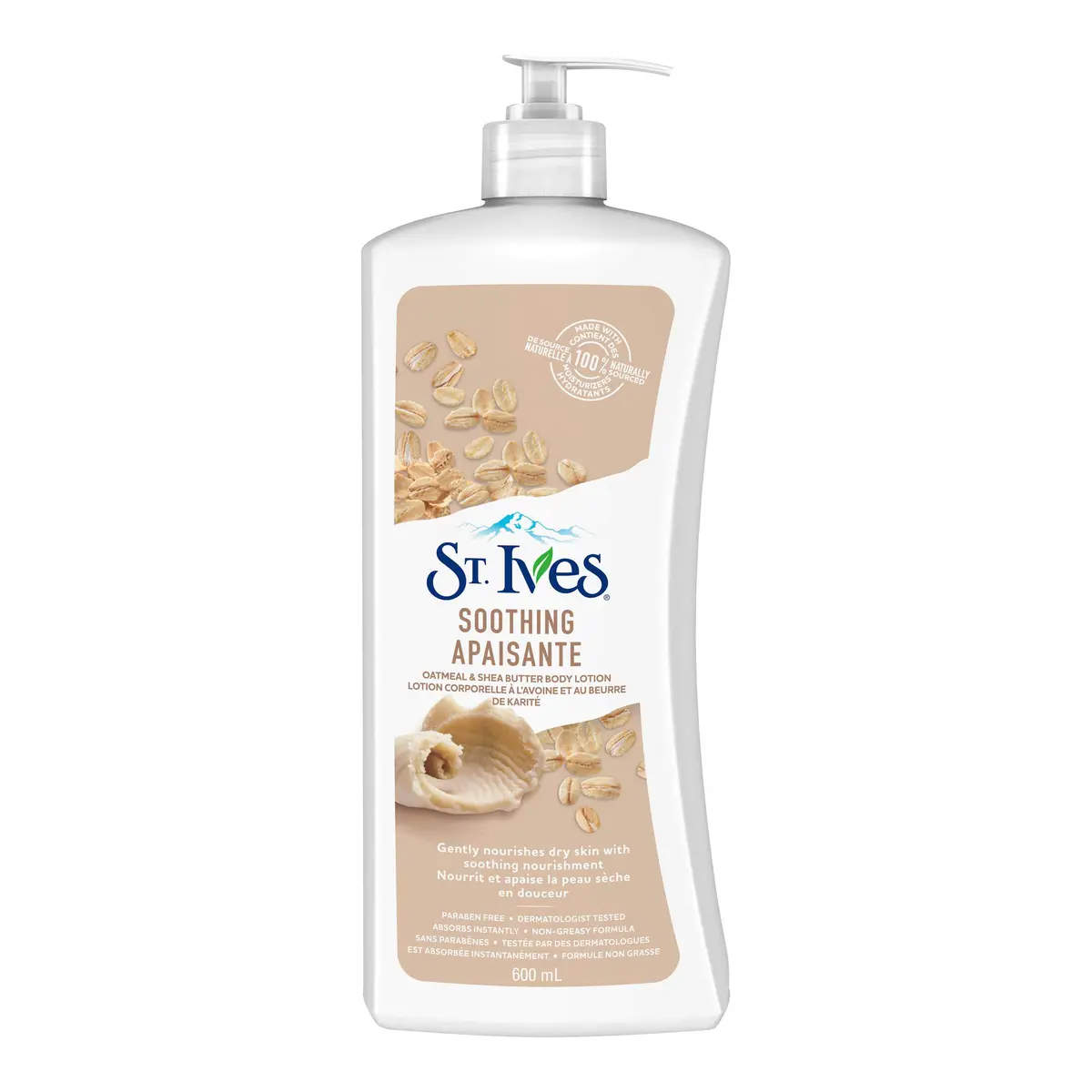 St. Ives Nourish & Soothe Oatmeal & Shea Butter Body Lotion 1242ml (42 Fl Oz) | Gentle Hydration for Sensitive Skin - view 2