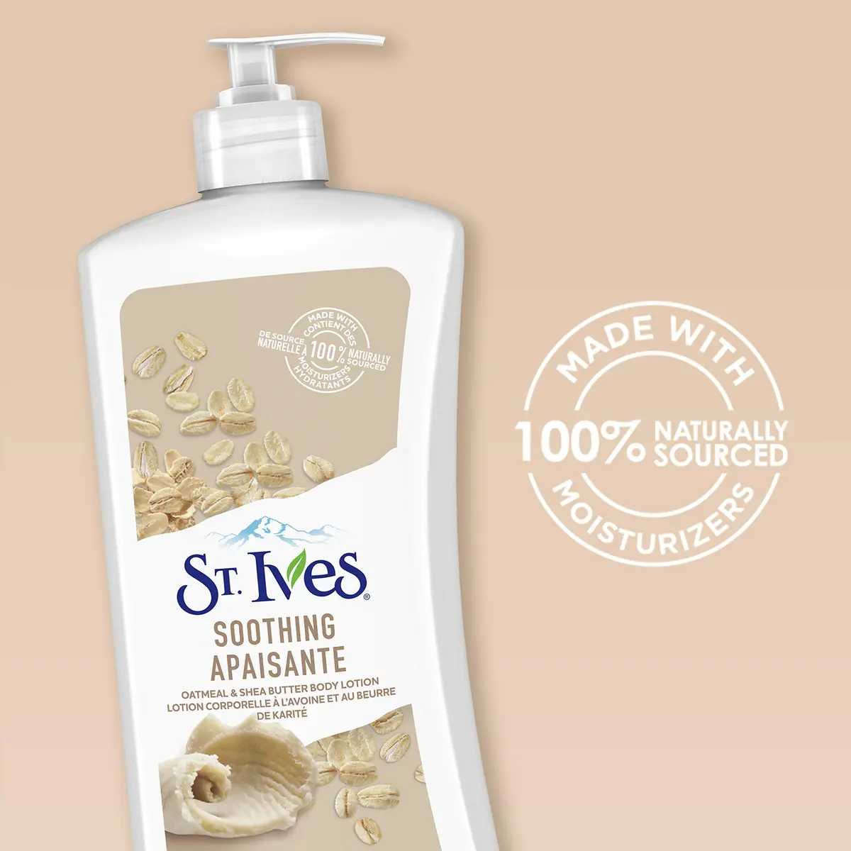 St. Ives Nourish & Soothe Oatmeal & Shea Butter Body Lotion 1242ml (42 Fl Oz) | Gentle Hydration for Sensitive Skin - view 9