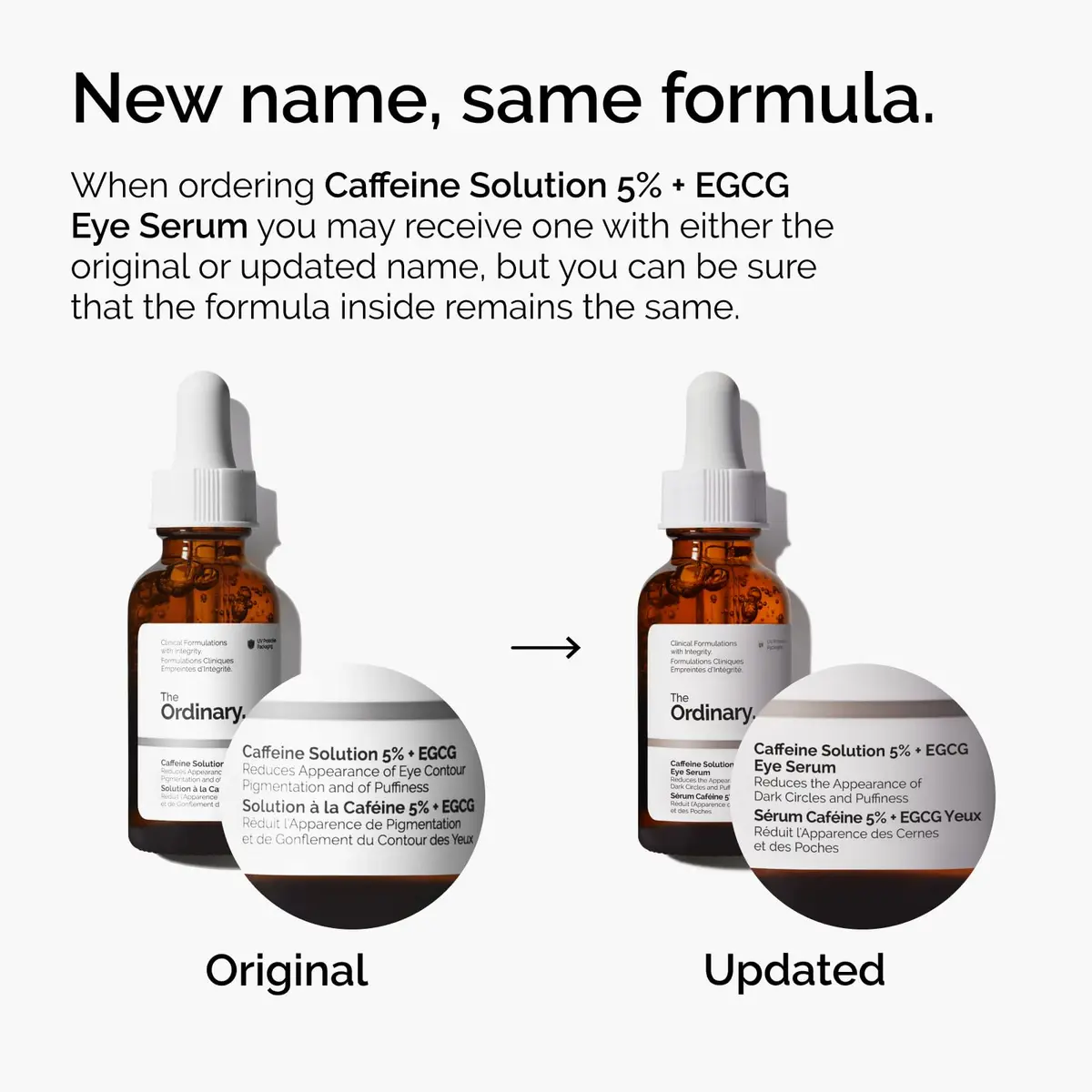 The Ordinary Caffeine Solution 5% + EGCG Eye Serum 60ml (2 Fl Oz) | Reduces Puffiness & Dark Circles - view 8