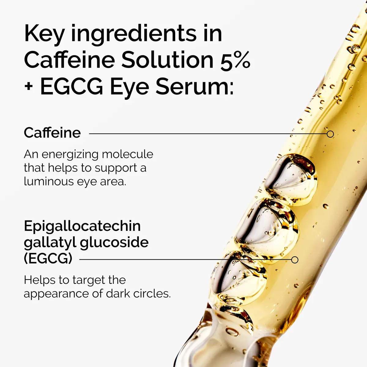 The Ordinary Caffeine Solution 5% + EGCG Eye Serum 60ml (2 Fl Oz) | Reduces Puffiness & Dark Circles - view 3
