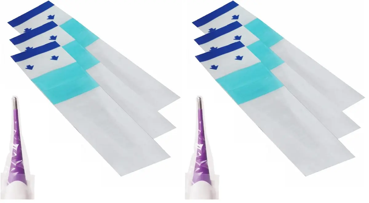 MABIS Disposable Probe Covers for Digital Thermometers 10000 Count (100 Packs of 100 Each) | Safe, Closed-System for Oral, Rectal, Underarm Use - main product image