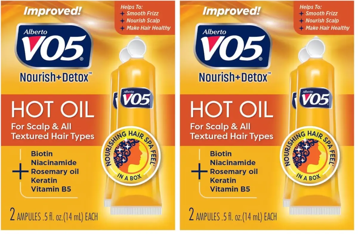 VO5 Moisturizing Hot Oil Treatment 0.5 oz (Pack of 2) | Rehydrates & Protects Dry, Damaged Hair - main product image