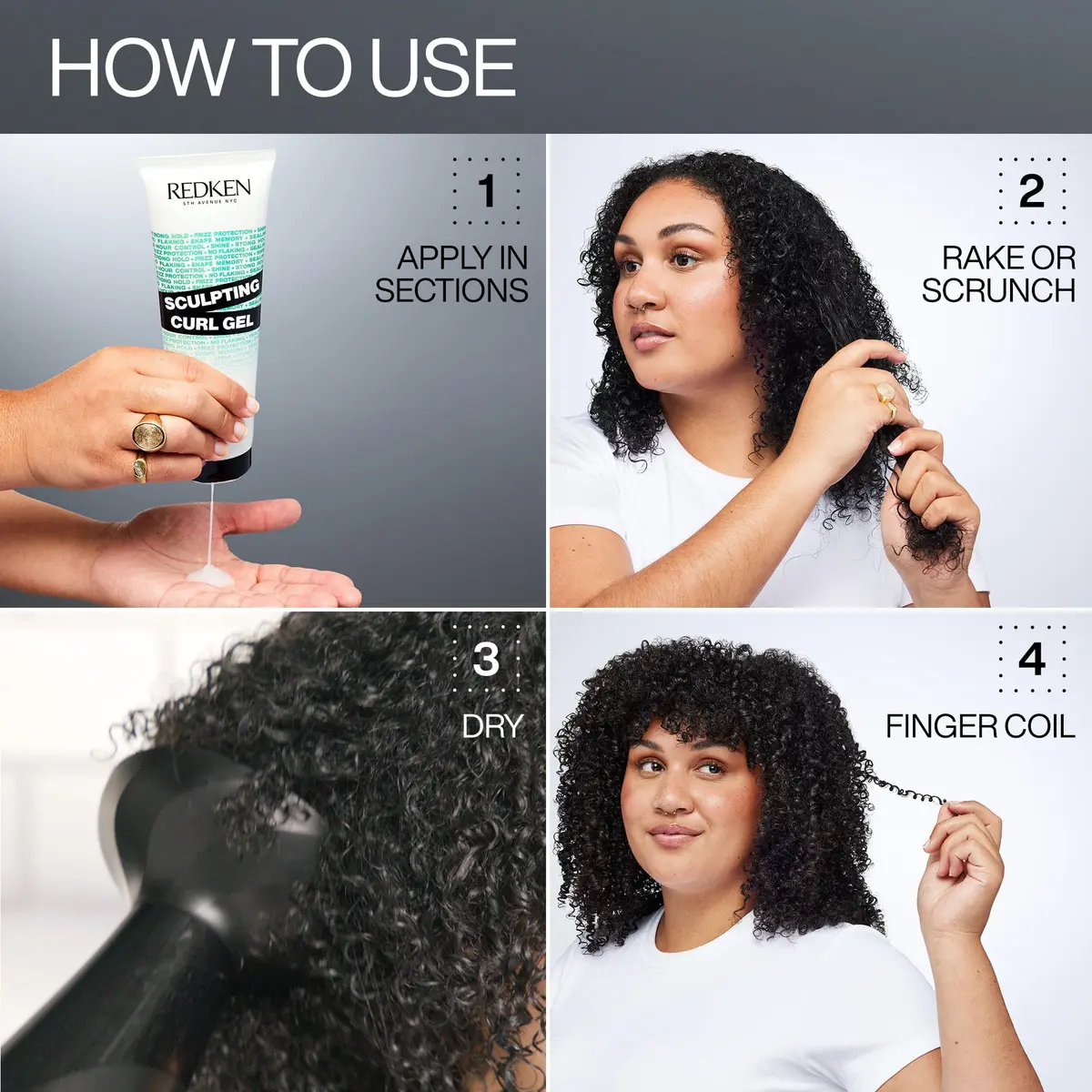 Redken Sculpting Curl Gel – For Curly Hair 250ml (8.5 Fl Oz) | Strong Hold Frizz Control - view 9