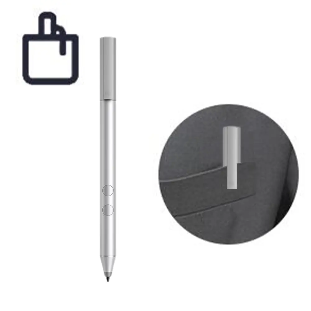 MITATTOK Active Stylus Pen for HP Laptops - Pressure Sensitive, Windows Ink, Palm Rejection, 12-Month Battery, Silver - view 7