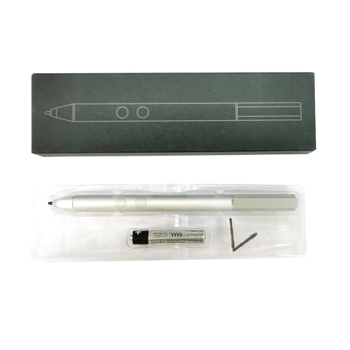 MITATTOK Active Stylus Pen for HP Laptops - Pressure Sensitive, Windows Ink, Palm Rejection, 12-Month Battery, Silver - view 4