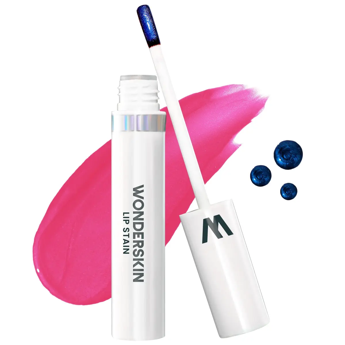 Wonderskin Wonder Blading Lip Stain Masque, Neon Rose 4ml (0.14 Fl Oz) | Long-Lasting, Waterproof, Transfer-Proof - main product image