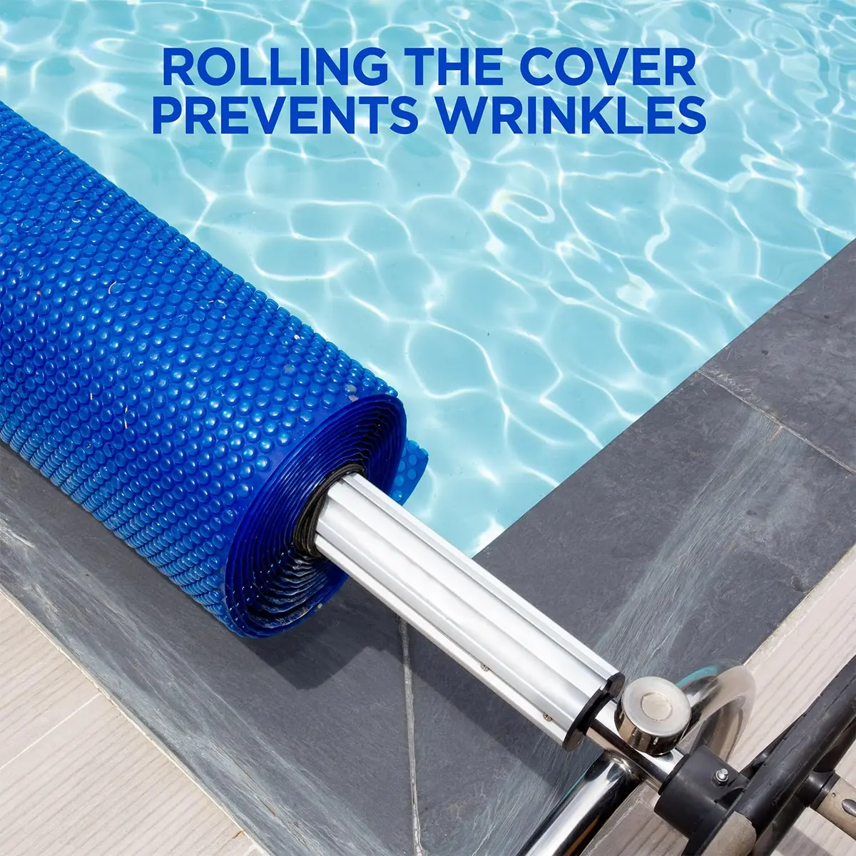 Shop Square 16' x 32' Rectangle Solar Cover | Heavy Duty Pool Blanket with Custom Fit (70-120 chars) - view 7
