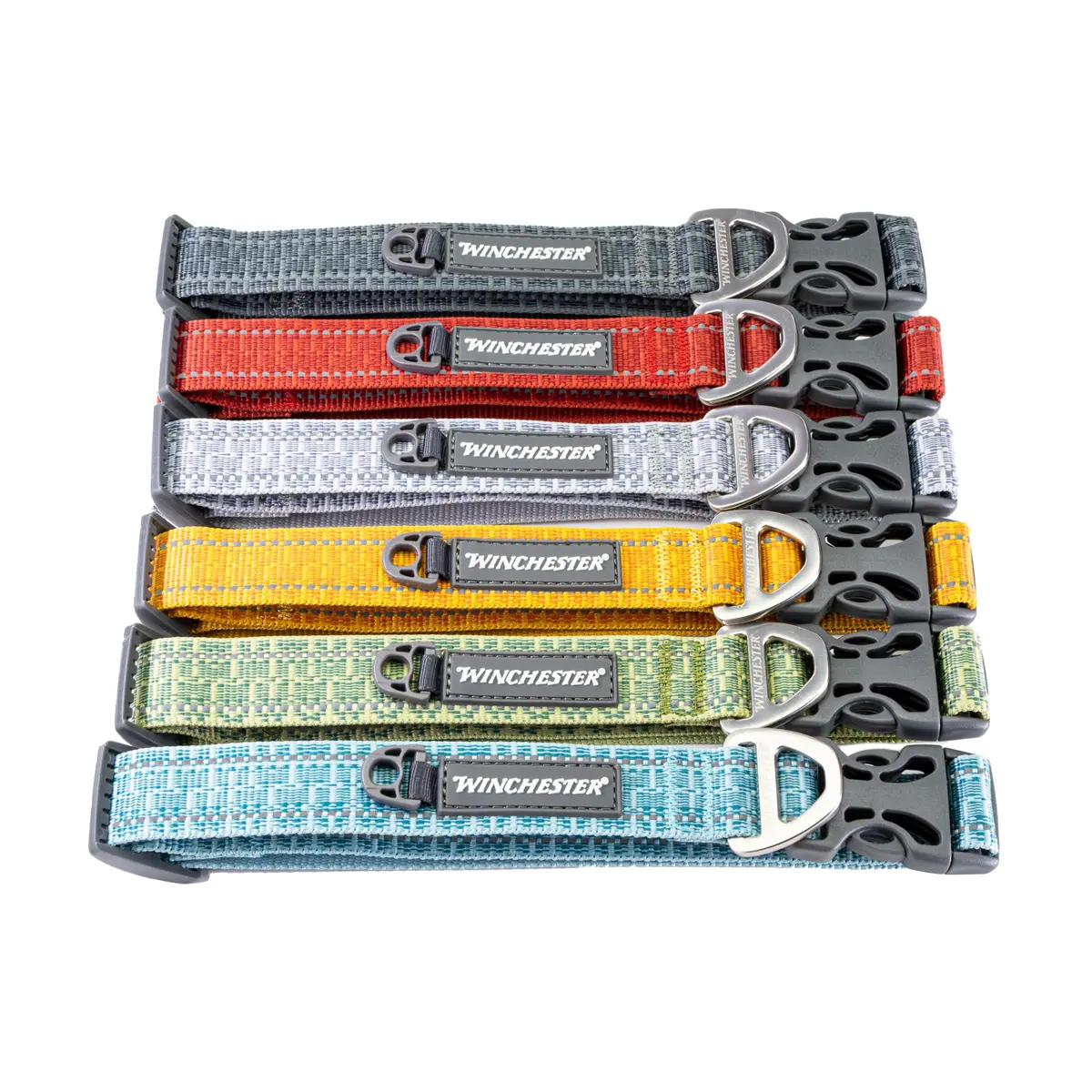 World of Winchester Signature Ombre Dog Collar Smoke Pine, Small (1.2 cm x 16.5 cm) | Durable & Reflective for Active Dogs - view 4
