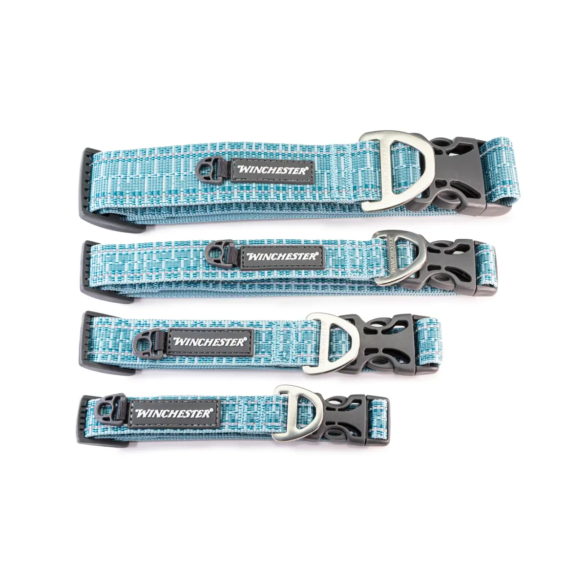 World of Winchester Signature Ombre Dog Collar Aqua Haze, Medium 1.4 cm (0.55 in) Width - view 2