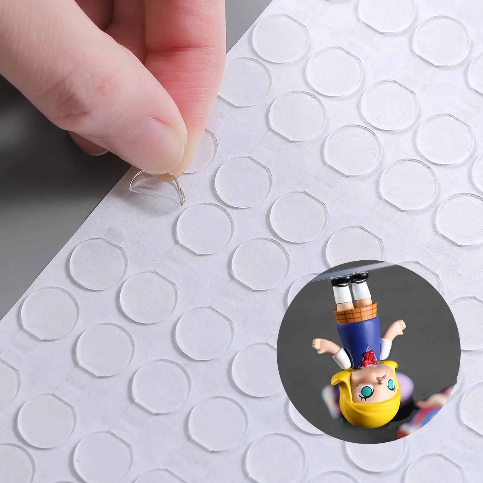 LMJIA Adhesive Stick Dots Heavy Duty Mounting Putty Tack for Wall Hanging Crafts Balloons Festival Party Decorations (840-Pack, White) - main product image