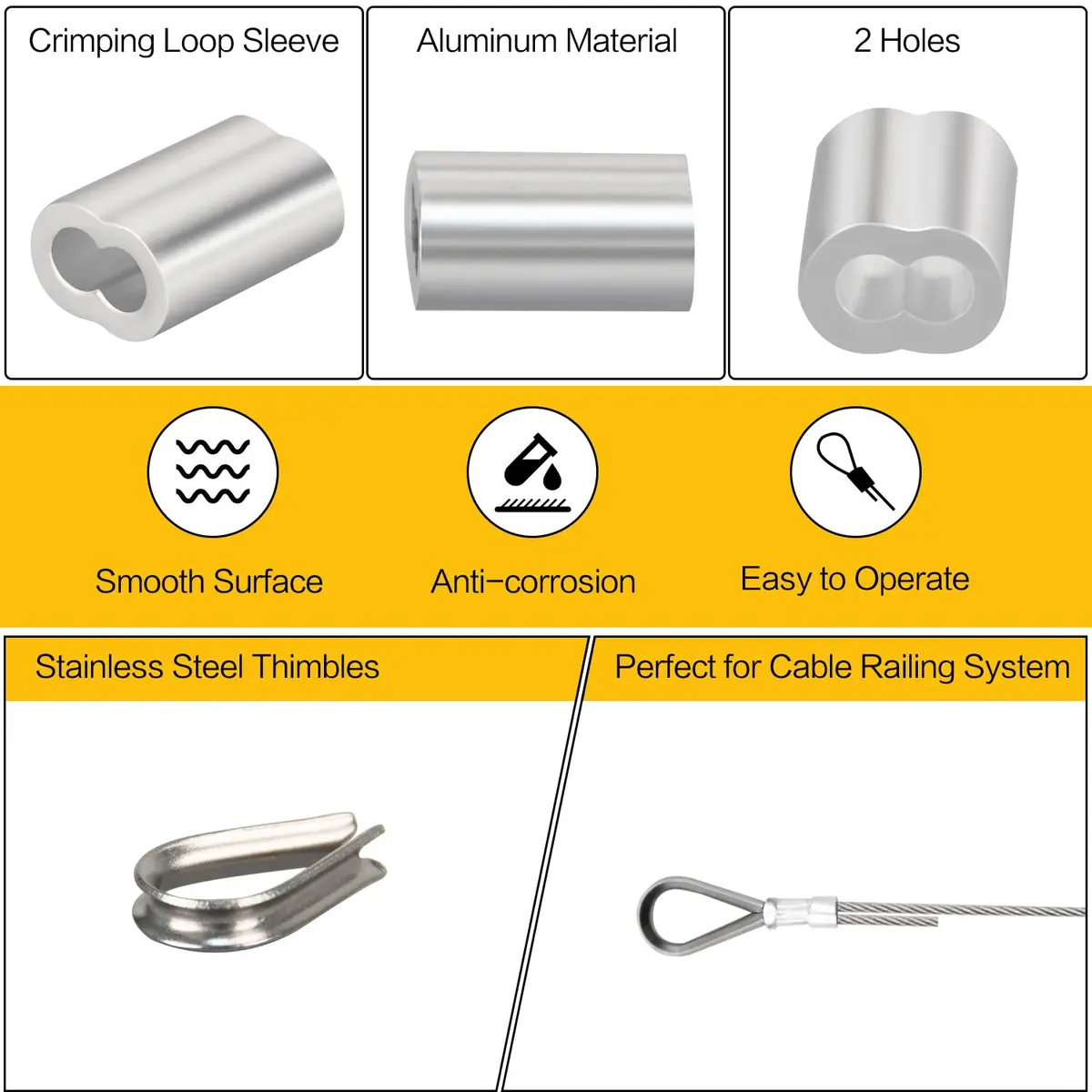 FGBNM Stainless Steel Wire Rope Cable Set 328ft | Rust-Proof & Heavy Duty for Rigging & Hanging - view 4