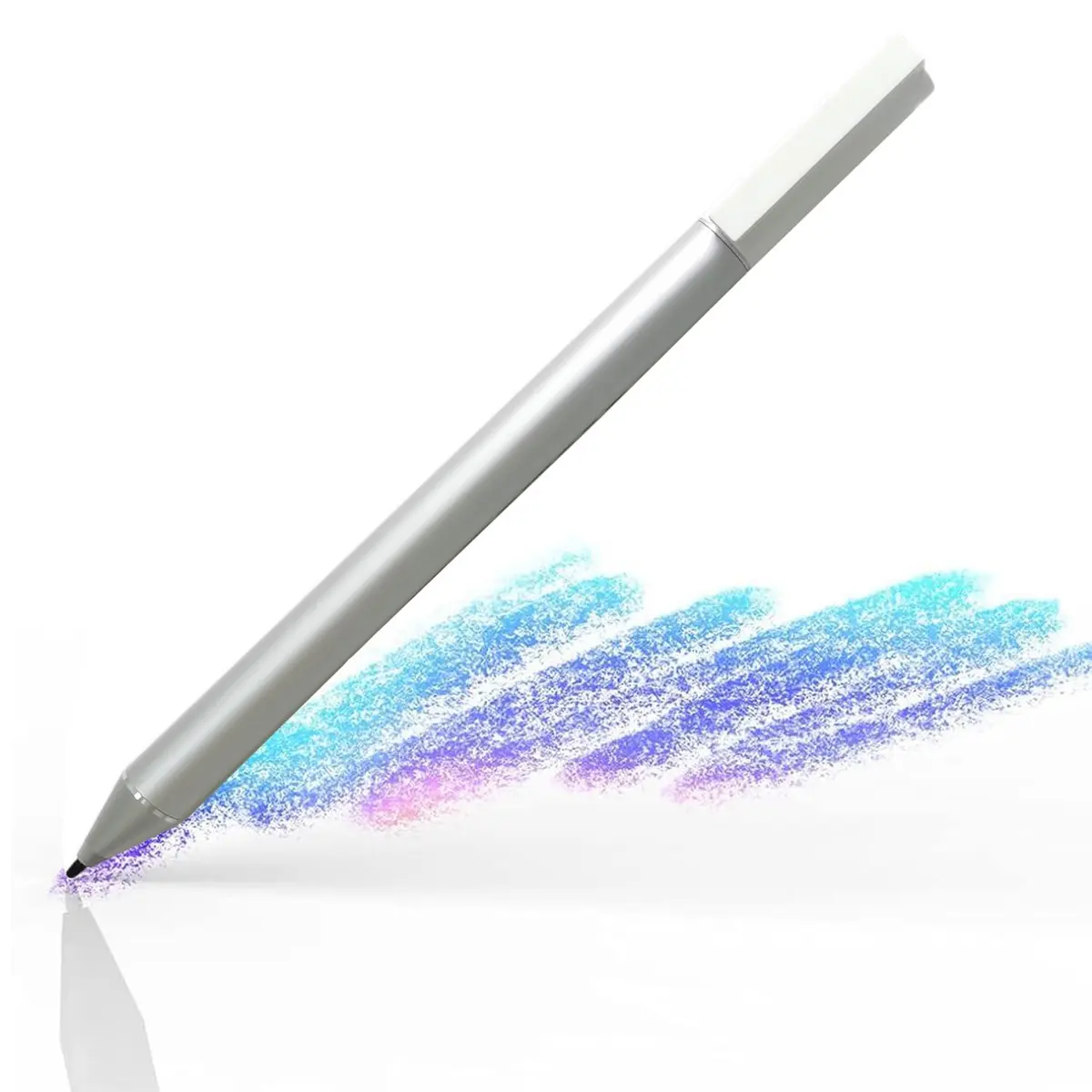 MITATTOK Stylus Pen for HP X360 15-BL 12-F 12-F014DX | Compatible with HP Chromebook X2 12-F014DX, Silver, Power: AAAA batteries included - main product image