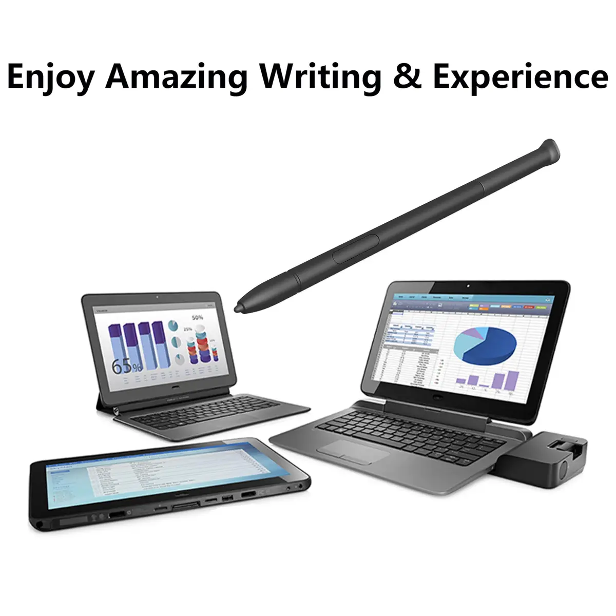 MITATTOK Stylus Pen for HP Elite x2 1012 G1 | Silver, No Battery, Compatible with 2016-30D-3 - view 5