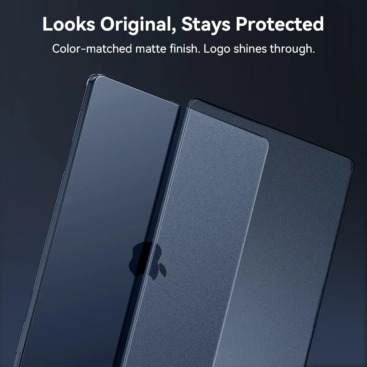 EooCoo Matte Hard Case for MacBook Air 15 inch M5/M4/M3/M2 Chip (Model A3448/A3241/A3114/A2941) | Midnight Clear - view 6