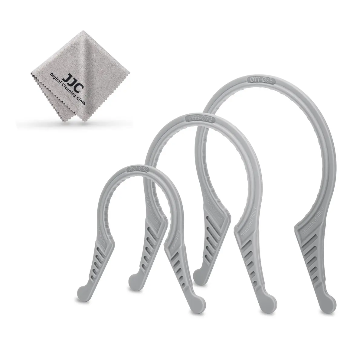JJC 3-Pack Camera Lens Filter Wrench Kit for 37mm-95mm Filters | Double-Sided Design for CPL UV ND - main product image